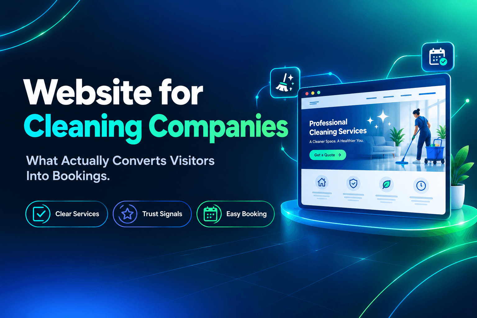 Website for Cleaning Companies: What Actually Converts Visitors Into Bookings