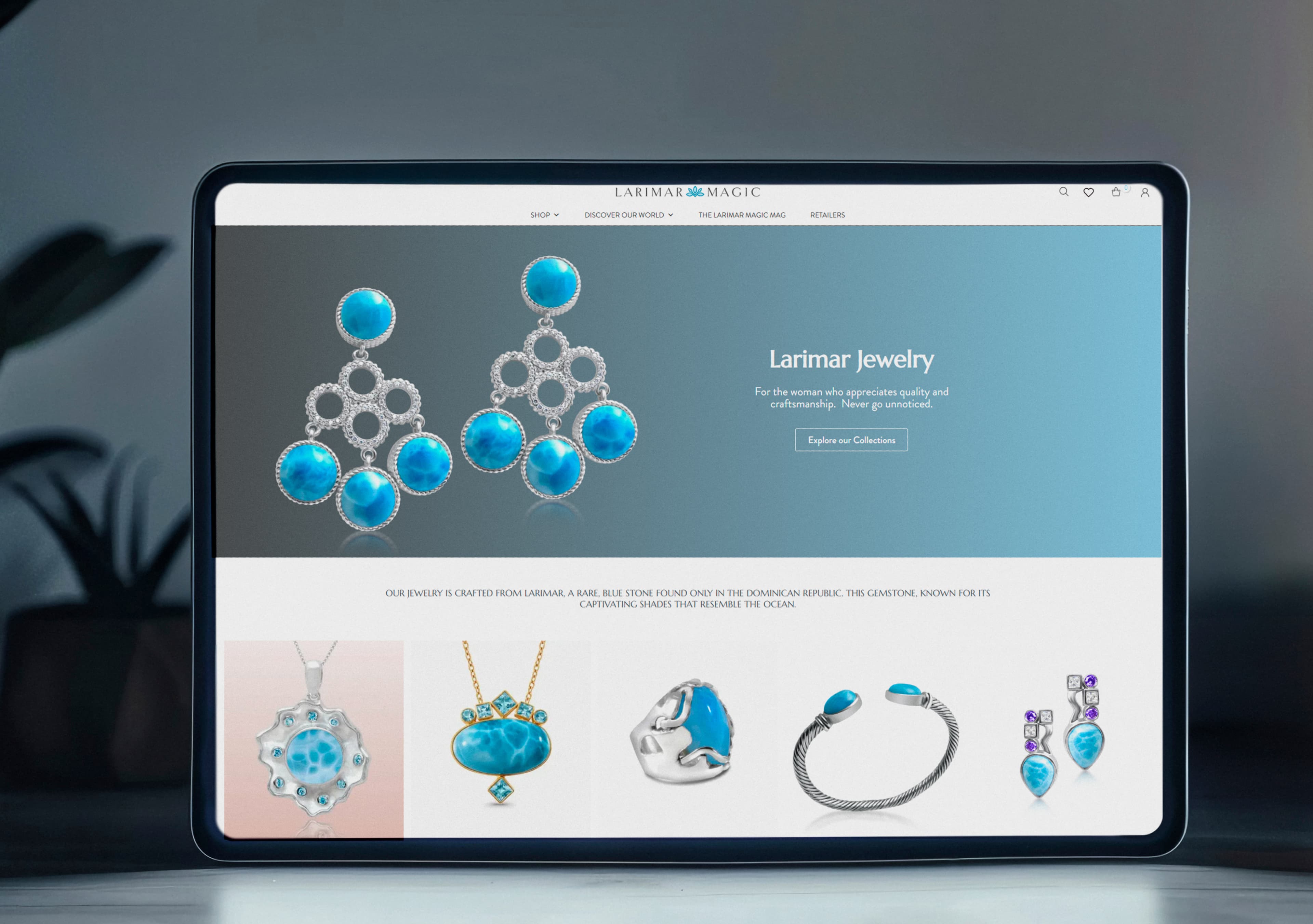 Larimar Stone Jewelry